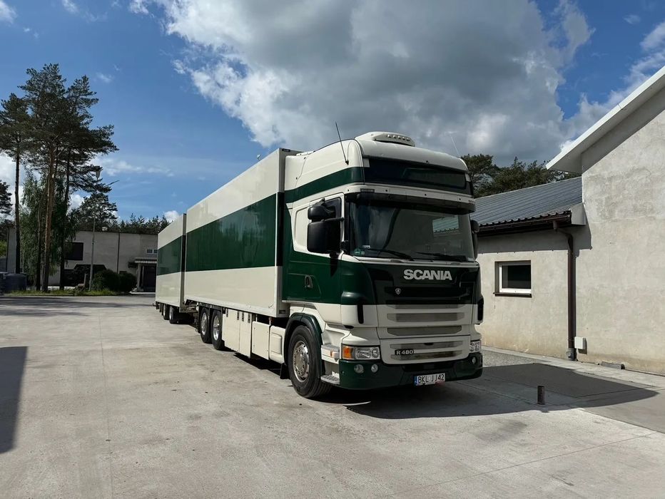 Scania R480  R480 EURO5 6x2 chłodnia plus przyczepa tandem ZESTAW