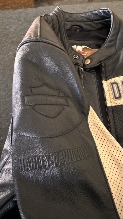 Blusão Harley-Davidson® M Slim em Couro, Raro na Europa, Como Novo