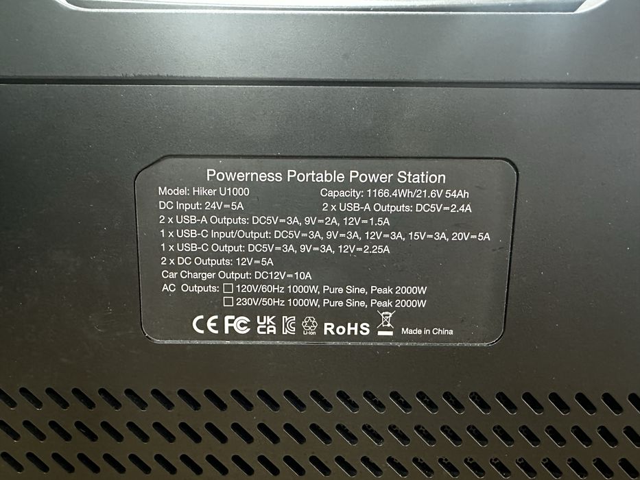 Поверстанція Powerness Hiker U1000