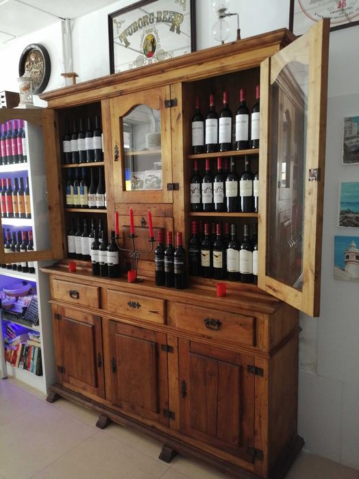 Móvel louceiro rustico em castanho (carvalho) maciço - Antiguidade