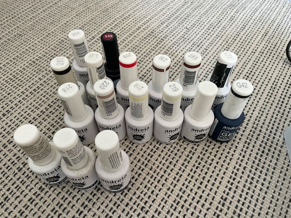 Catalisador + verniz gel variados