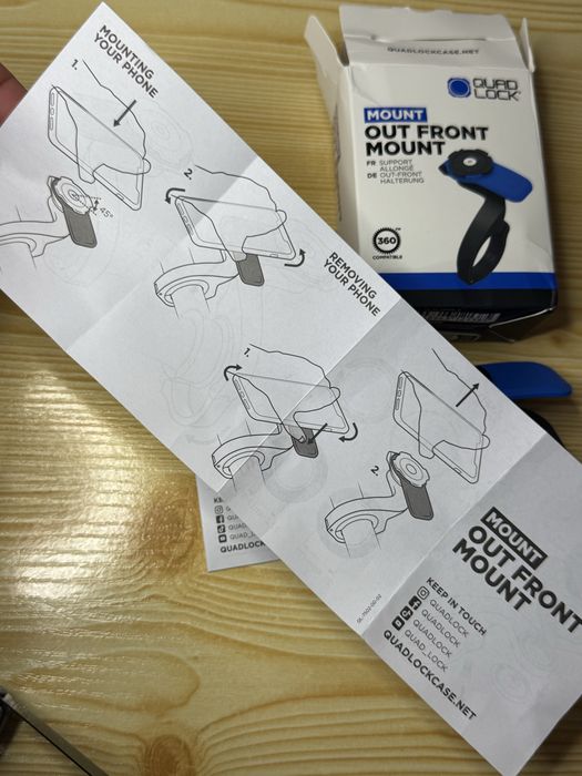 Suporte Quad Lock para bicicleta e trotinete