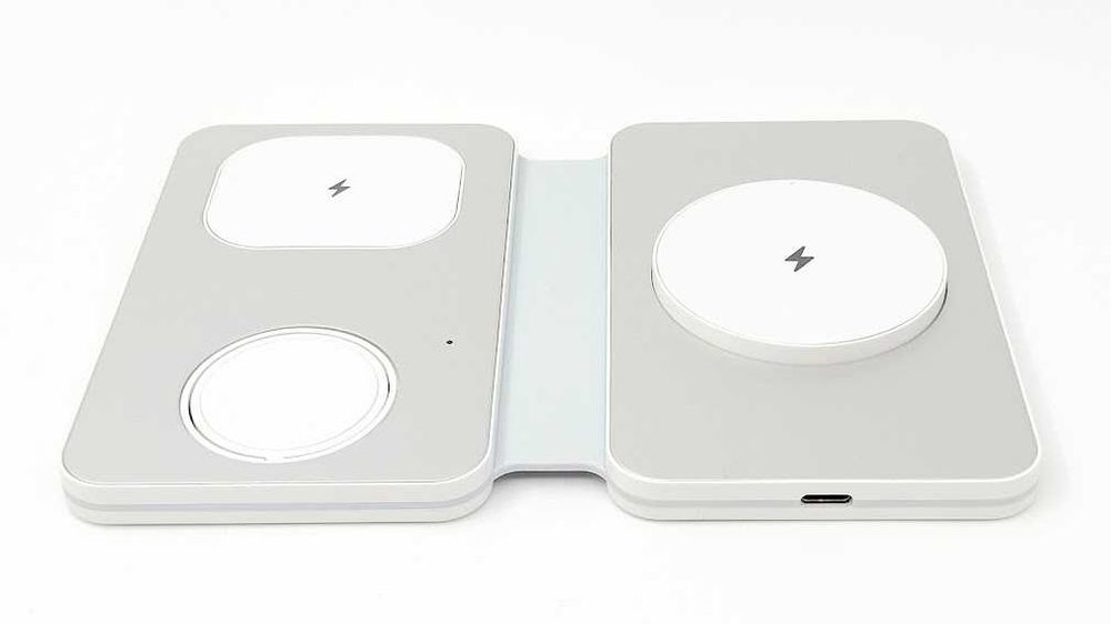 Бездротова станція OSSKY T5 15W 15Вт 3 в 1 для Phone та Apple Watch
