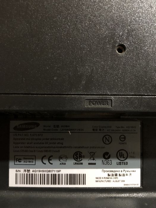Продам Монитор Samsung  953BW