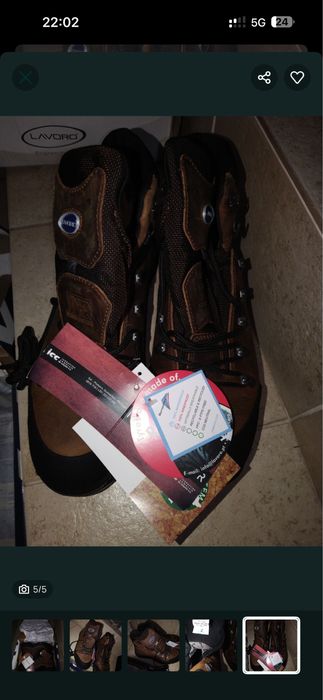 Botas de biqueira de aço Lavoro novas