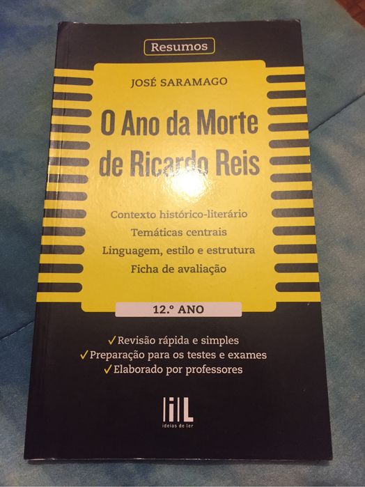 12 ano - O ano da morre de Ricardo Reis