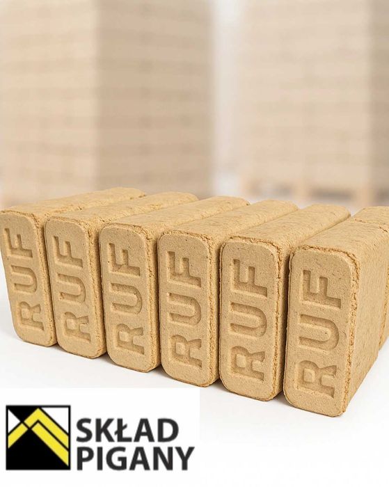 Opał, BRYKIET DRZEWNY-kostka RUF - dębowy, producent Drewnoland Wylewa