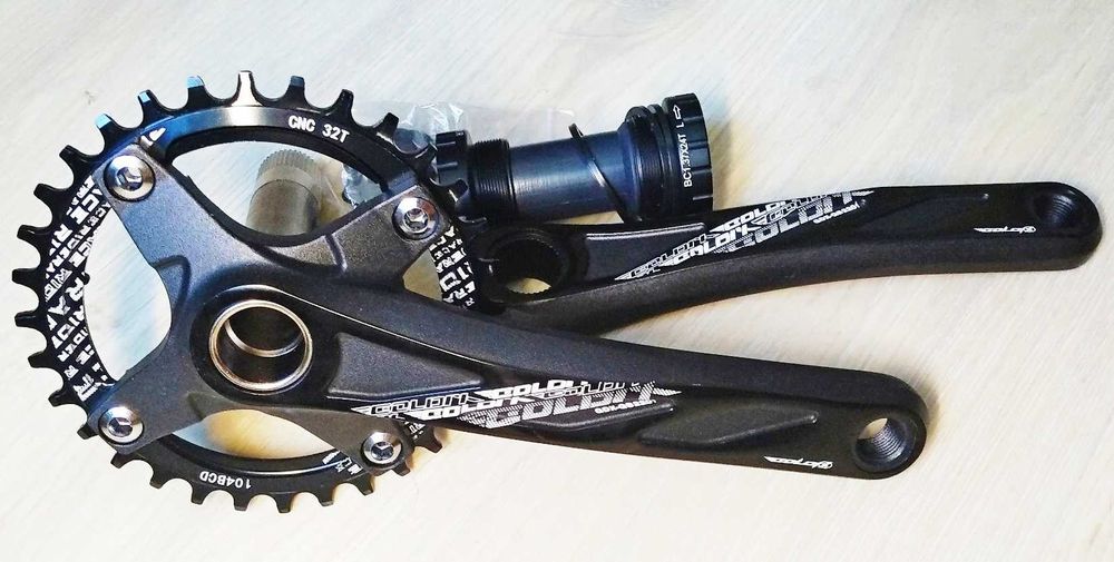 Шатуни Hollowtech II, зірки BCD96мм