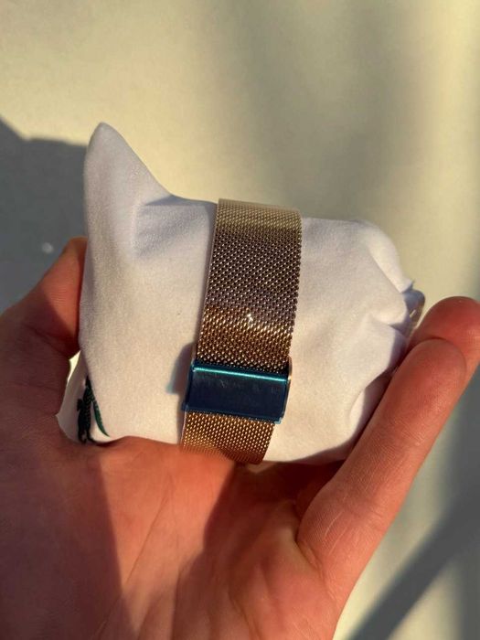 NOWY Smartwatch damski złoty wodoodporny PL menu rozmowy + 4 paski