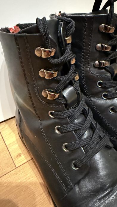 Buty trzewiki skórzane
