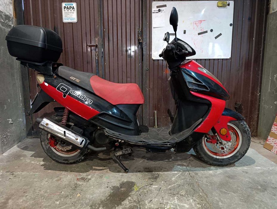 skuter XXL ZIPP Quantum GT5. 50cm, 2 suw, kufer, stan BDB,