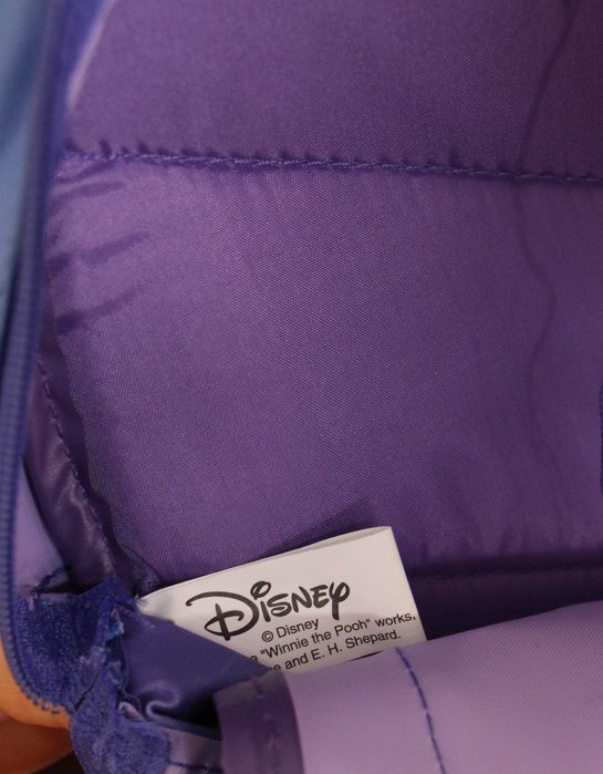 Mochila de criança roxa do winnie-the-pooh