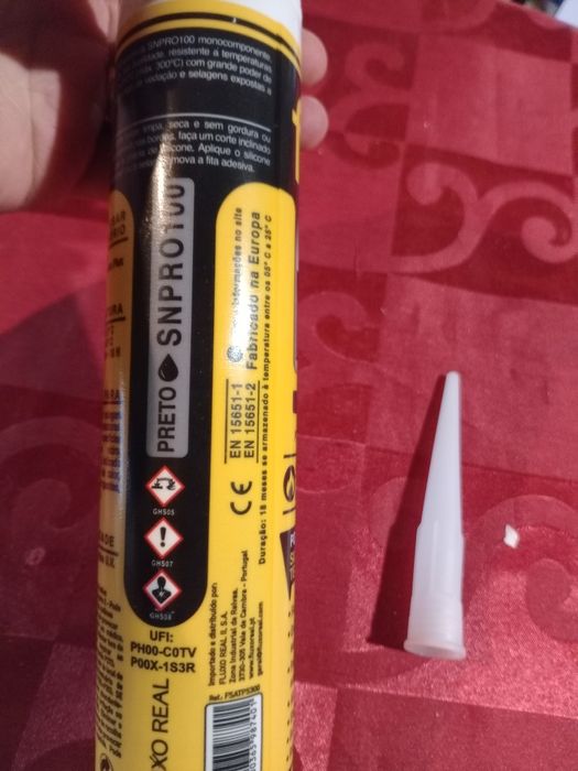 Silicone preto de alta temperatura