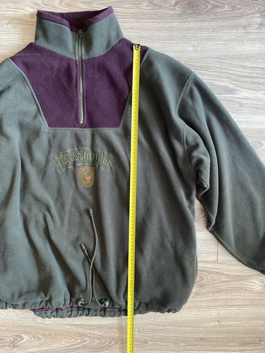 męski polar deerhunter rozpinany pod szyją rozmiar XL khaki ciemnozielony