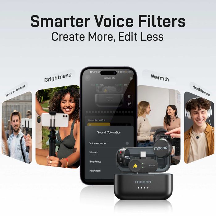 Мікрофон Maono Wave T5  / петличный микрофон для телефона як Hollyland