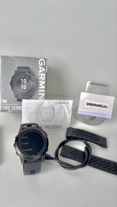 Garmin Fenix 7X Pro Solar GPS  / Gwarancja / stan bardzo dobry, komplet