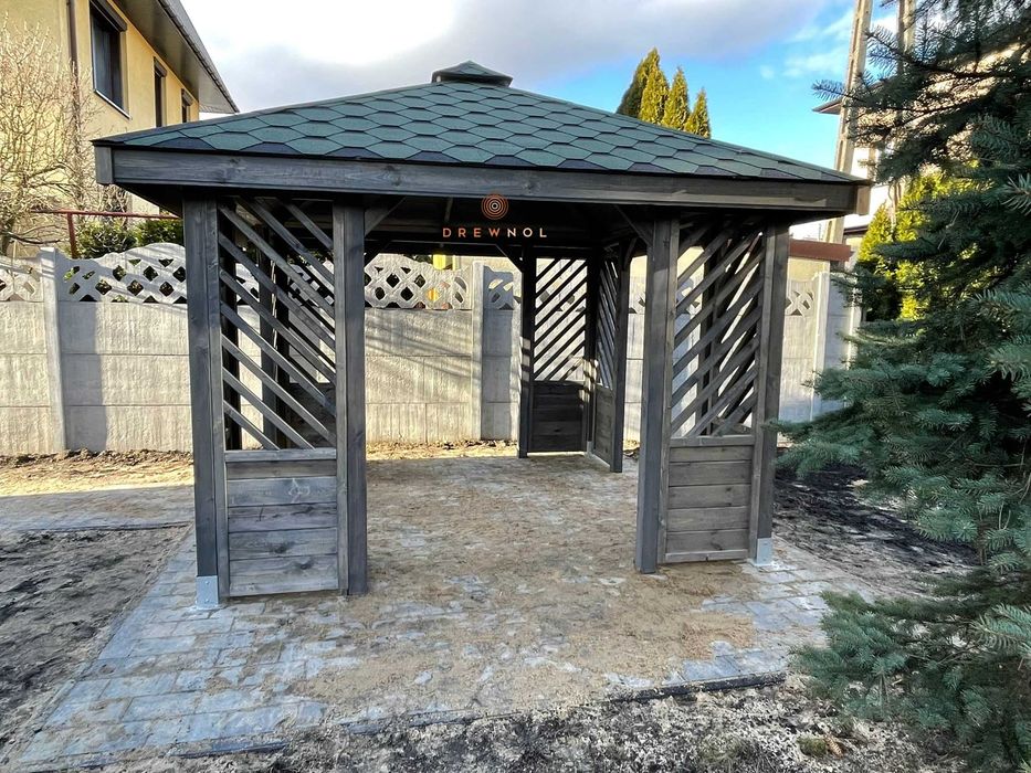 Altana ogrodowa, altanka, altany, wiaty, domek, pergola, drewutnia.