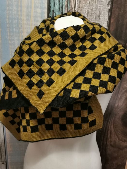 norweski szalik pure wool, wełniany, długi gruby i ciepły