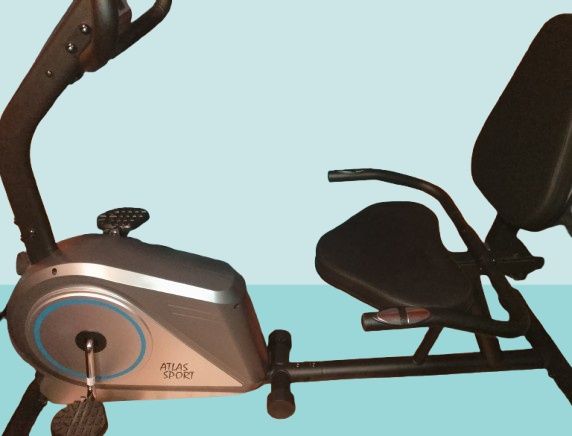 Rower stacjonarny treningowy poziomy atlas sport