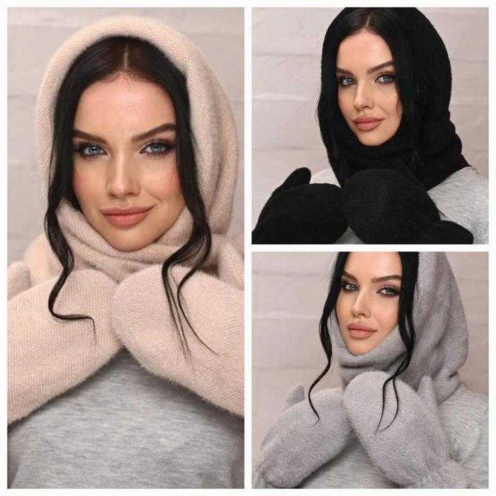 Капор - капюшон ангора. Багато кольорів