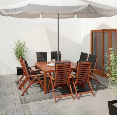 IKEA LJUSTERO Parasol ogrodowy beżowy 400 cm