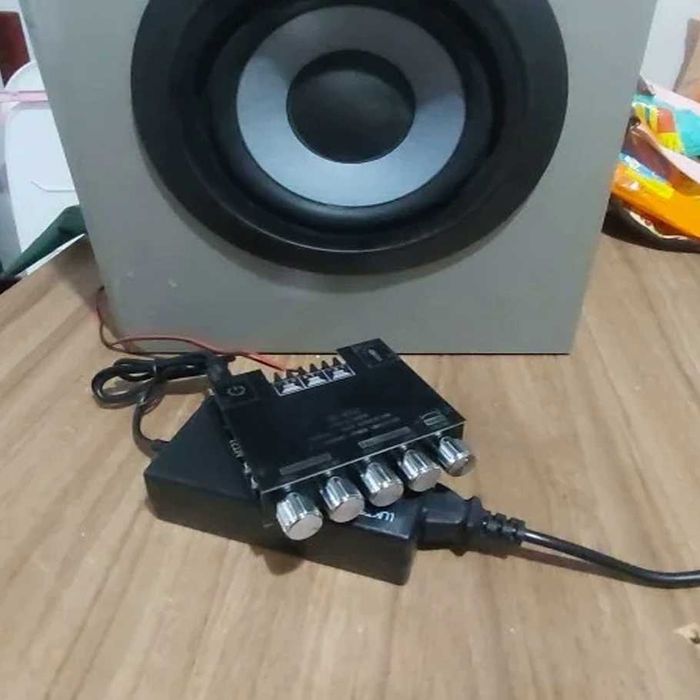 Премиальный 200W усилитель мощности звука, аудио підсилювач HiFi 2.1 (ZK-MT21 Original)