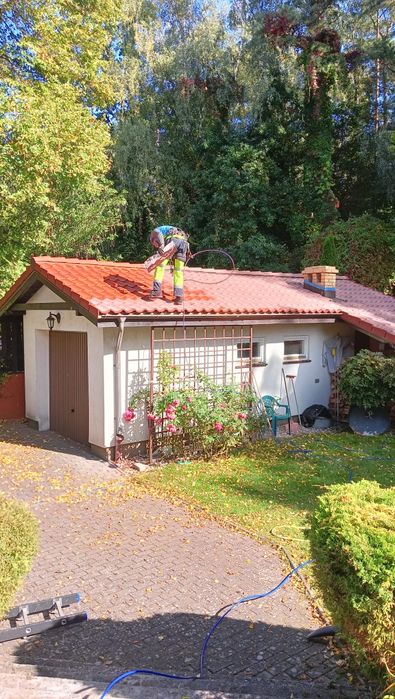 Mycie malowanie dachów,  kostki brukowej