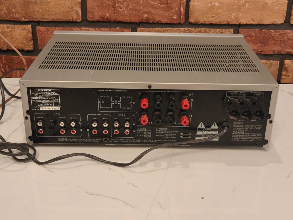 PIONEER A-60 ! Potężny wzmacniacz STEREO ! 700w