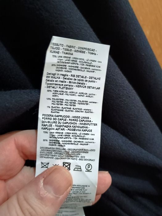 Camisola hoodie Empório Armani XL de Caxemira