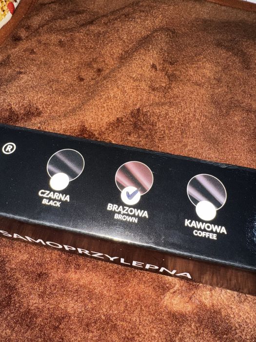 Ekoskóra samoprzylepna 100x137cm - brąz