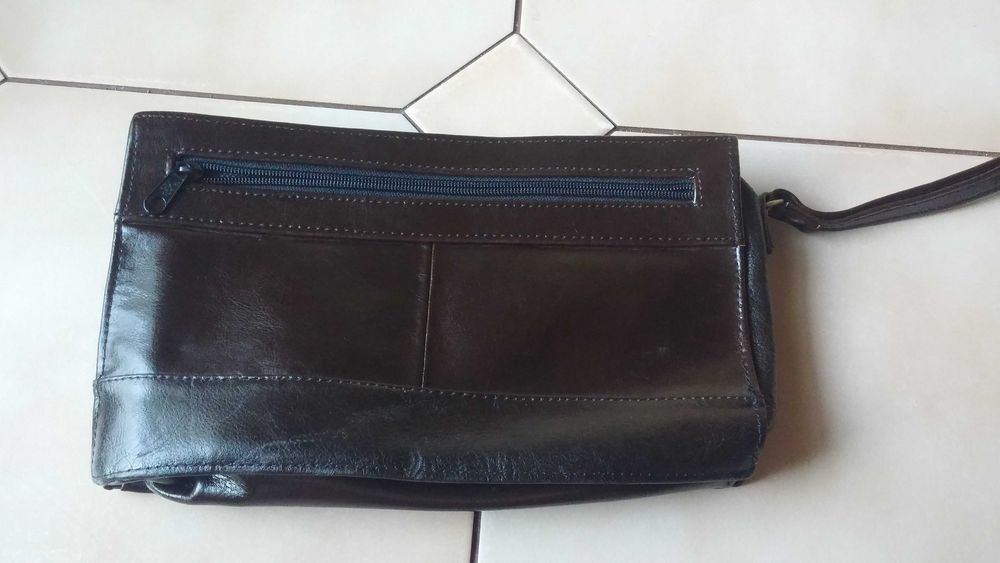 Elegancka skórzana saszetka z PRL - bdb !!