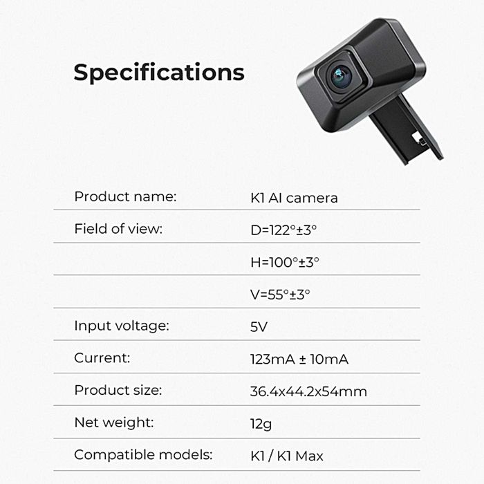 Камера для 3D принтера Creality K1 AI Camera Control