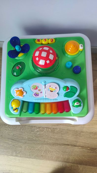 Chicco edukacyjny grający stolik muzyczny 2w1 wraz z stołeczkiem