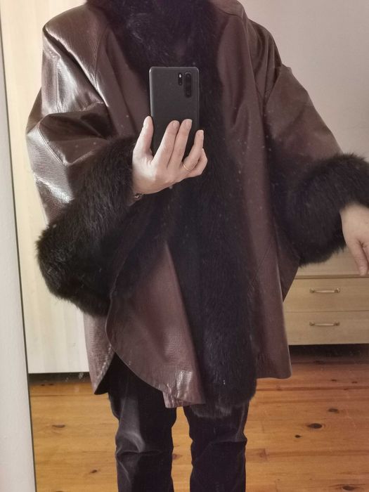 Capa pele senhora castanho