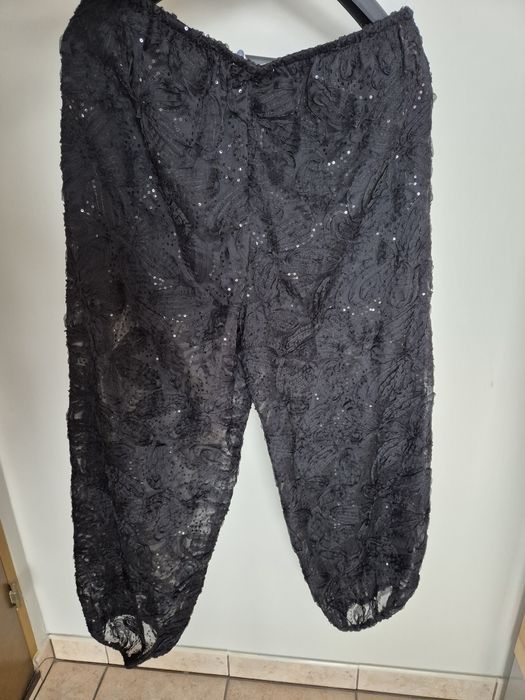 Spodnie haremki z cekinami 40 Zara