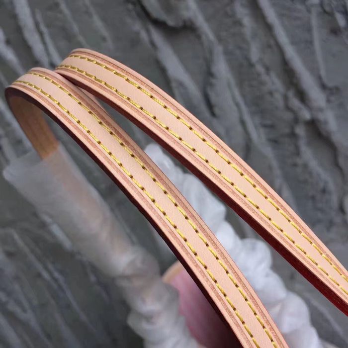 Torebka damska shopper Louis Vuitton Neverfull GM biała kratka skóra