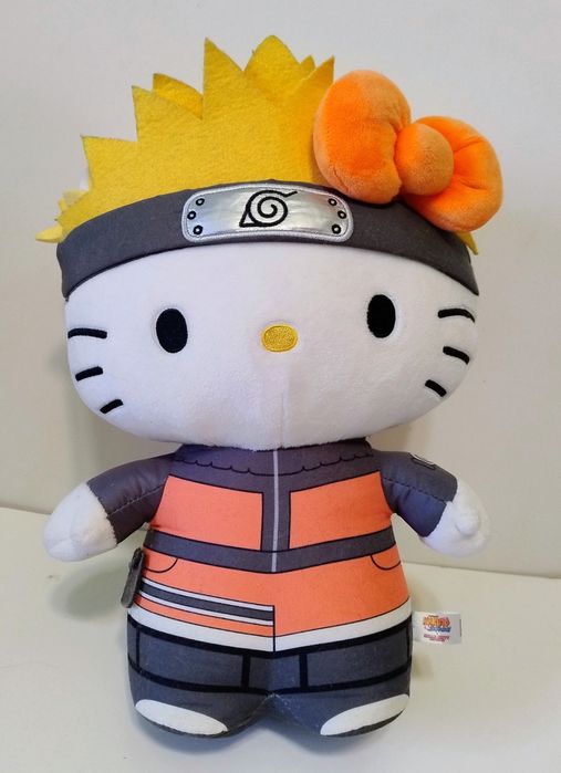 М'яка іграшка Хелоу Кітті Наруто Kidrobot Sanrio Naruto x Hello Kitty