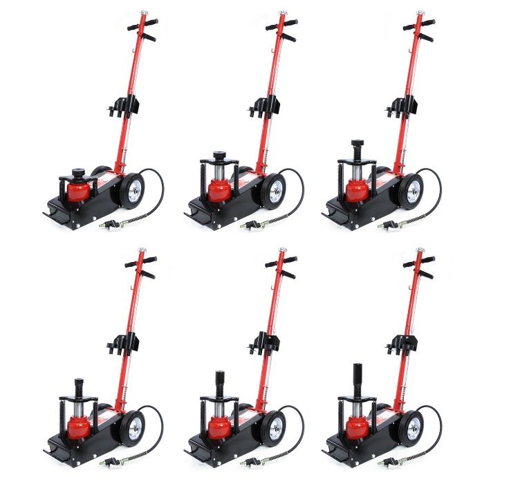 Пневмо гидравлический домкрат 22 Т подкатной + шланг