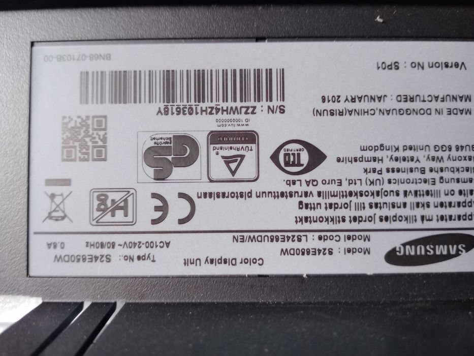 Monitor samsung model s24 e650dw Września • OLX.pl