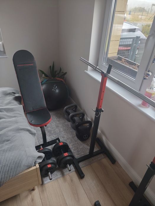 Zestaw siłownia domowa - 107,5 kg