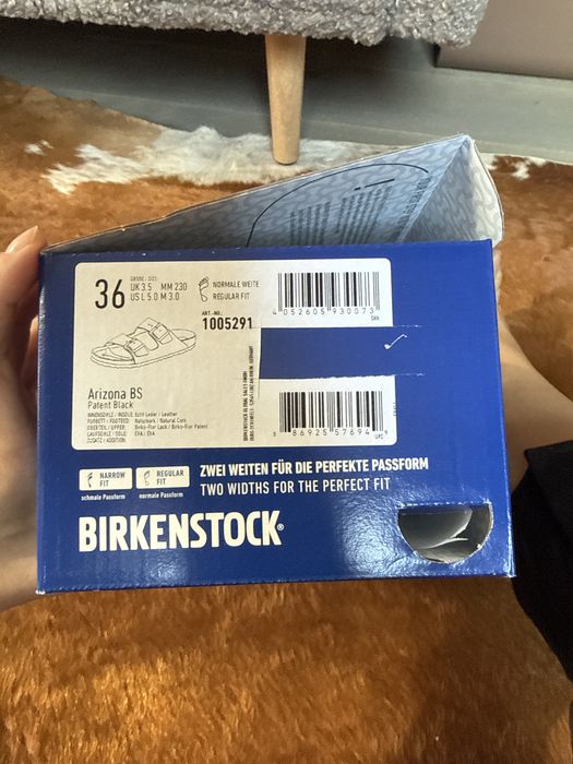 Birkenstock Arizona 36 Czarne Lakierowane – Nowe z metką