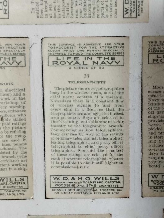 Quadro Militar Marinha Real - 50 Cartões Antigos