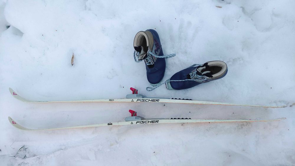 Narty dziecięce biegowe Fischer plus buty Salomon