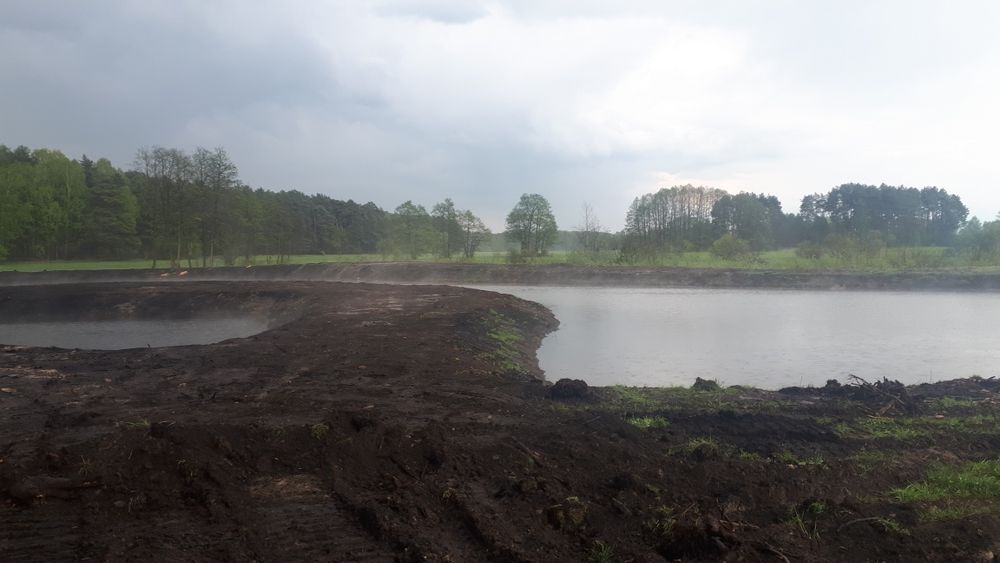 Prace ziemne spych koparki longi  błotniaki   kopanie stawów  rozbiórki wyburzenia.