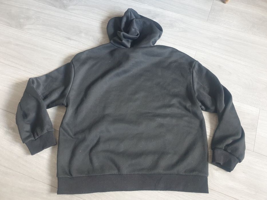 Bluza z kapturem Shein z nadrukiem XL czarna samochód
