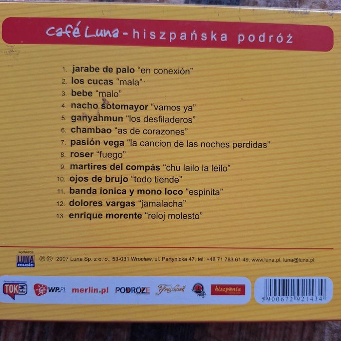 Cafe Luna - hiszpańska podróż - CD