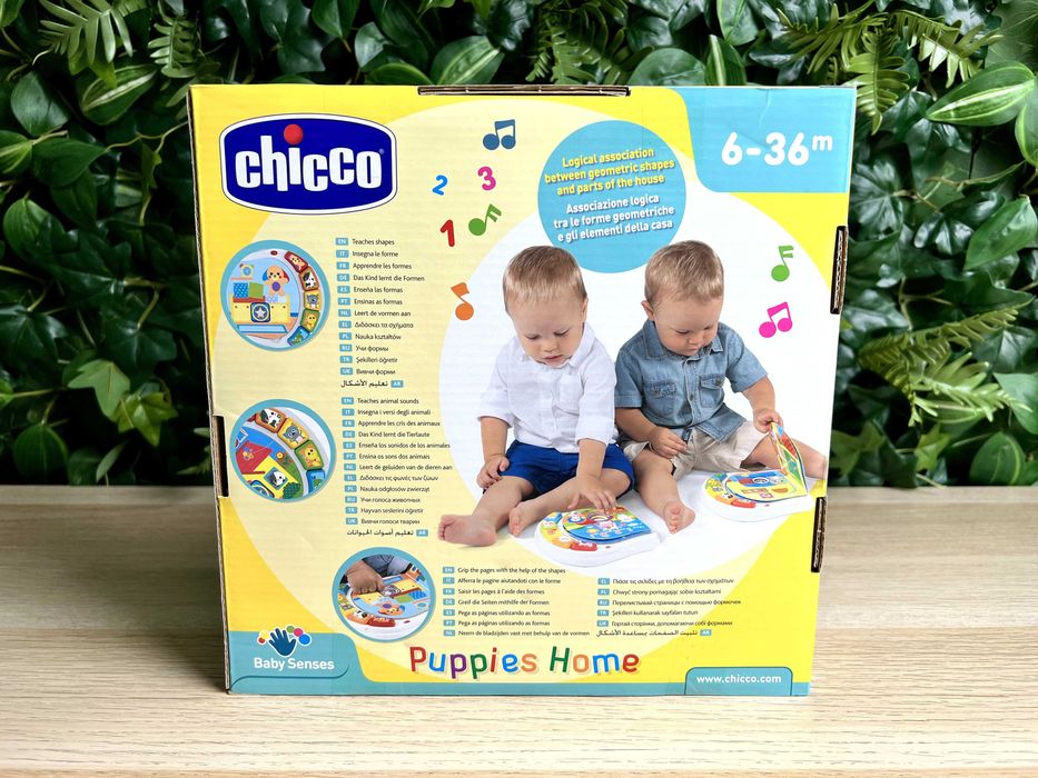 Livro Chicco Puppies Home 6-36 meses - NOVO