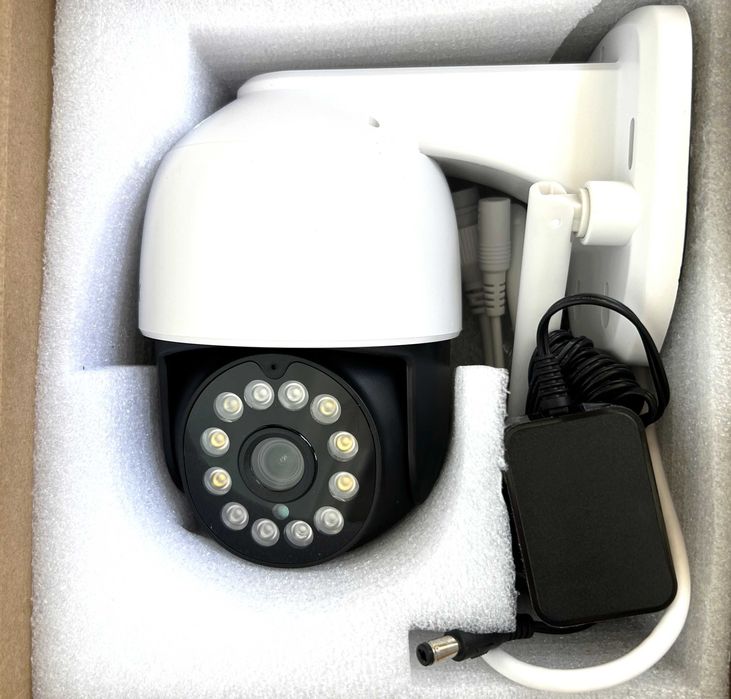 Kamera zewnętrzna Obrotowa WiFi IP Monitoring ULTRA HD Garaż Dom 128GB