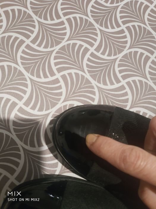 Czarne baleriny na koturnie 38. Lasocki.