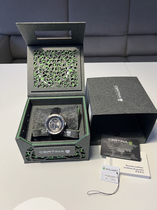 Limitowany tytanowy zegarek Certina DS Skeleton